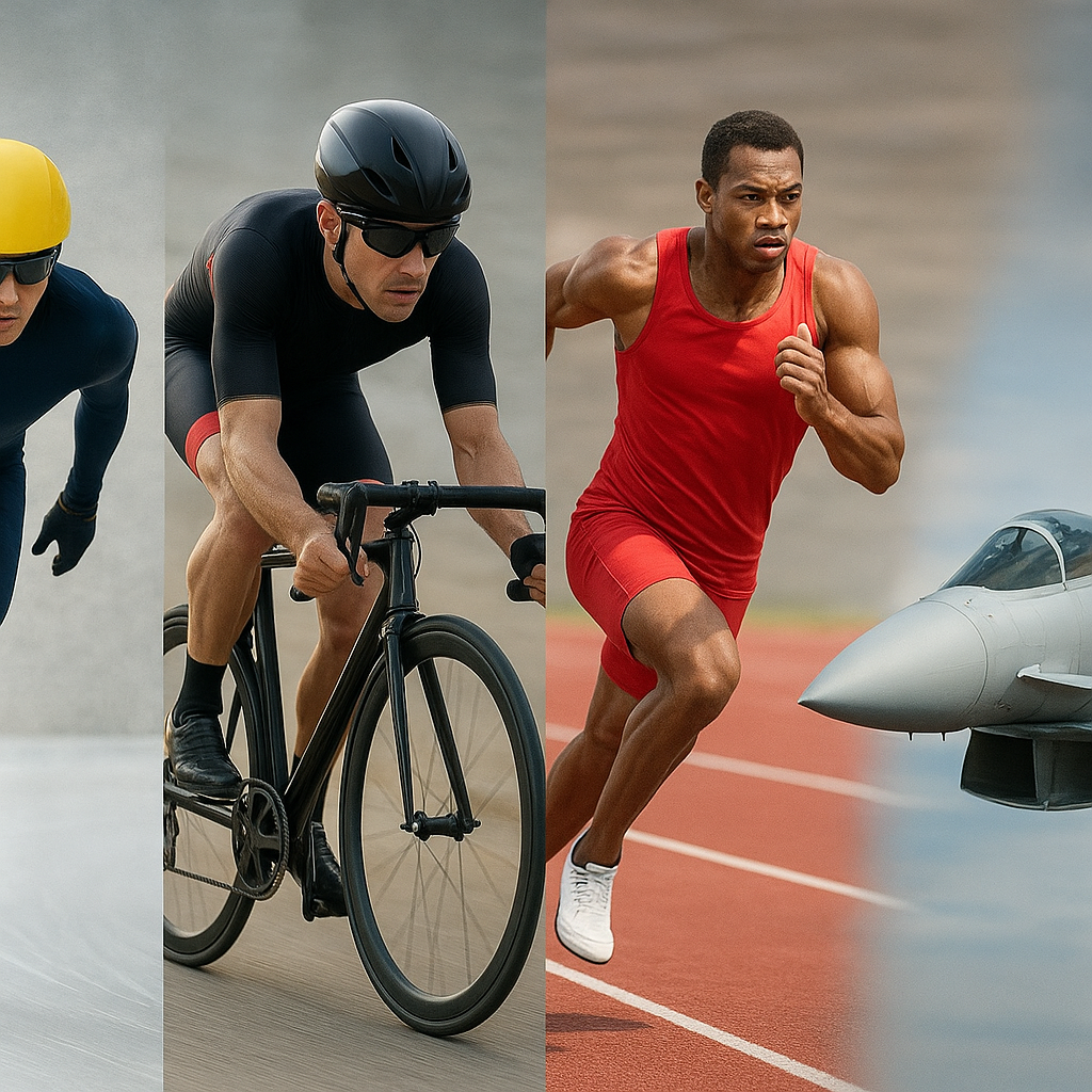 Rekordy prędkości w różnych dyscyplinach sportowych